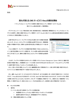 流れが見える CMS サービス「i