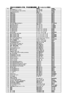 学校図書館蔵書一覧 - 高松市教育情報通信ネットワークシステム