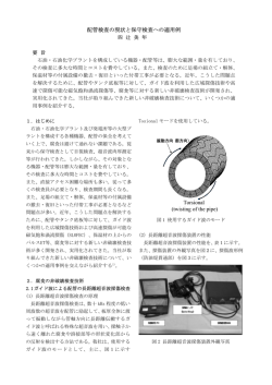 配管検査の現状と保守検査への適用例（PDF：217 KB）