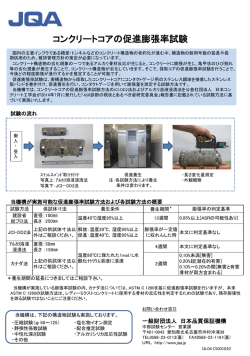 コンクリートコアの促進膨張率試験