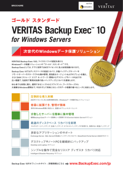 VERITAS Backup Exec™ 10