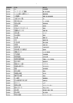 1 SONGCODE TITEL ARTIST 527260 1/2 川本真琴 527257 `?－ソ