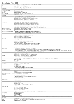 ThinkStation P900 仕様
