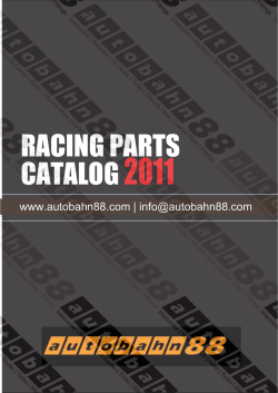 RACING PARTS CATALOG2011