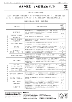 排水の窒素・りん処理方法