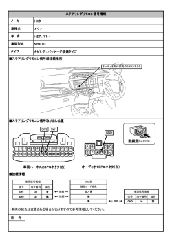 トヨタ アクア H27．11～ NHP10 ナビレディパッケージ装備タイプ
