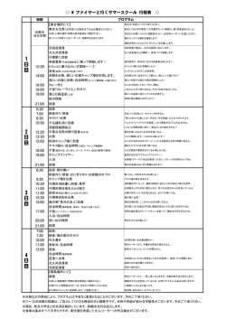 4 日 目 3 日 目 2 日 目 1 日 目