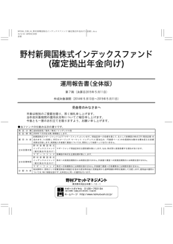 野村新興国株式インデックスファンド (確定拠出年金向け)