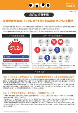 博報堂生活総研[来月の消費予報1月]