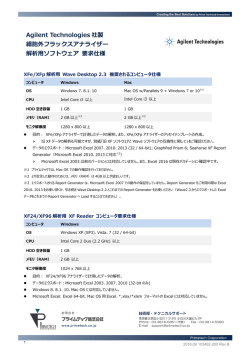 解析ソフトウェア要求仕様