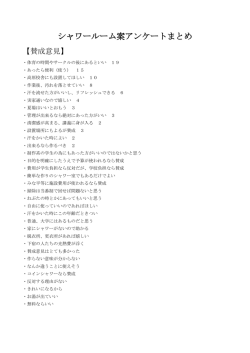 シャワールーム案アンケートまとめ