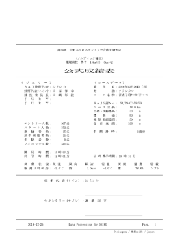 Page 1 第34回 全日本クロスカントリー音威子府大会 (ノルディック種目