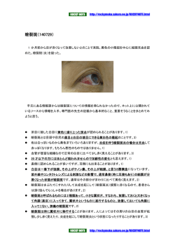 瞼裂斑について