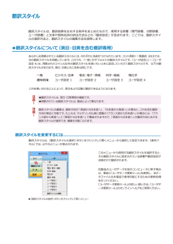 翻訳スタイル