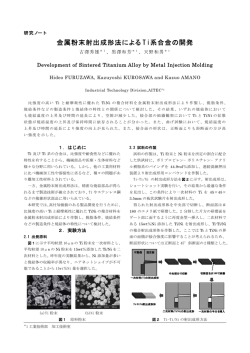 金属粉末射出成形法による Ti 系合金の開発