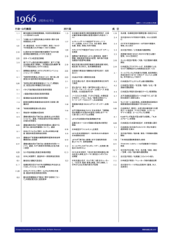 1966年 - 日本国際ツーリズム殿堂