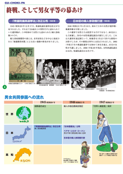 終戦、そして男女平等の幕あけ