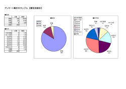アンケート集計のサンプル 【属性別割合】
