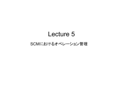 Operation Management lecture 5 (SCM, MBA course)