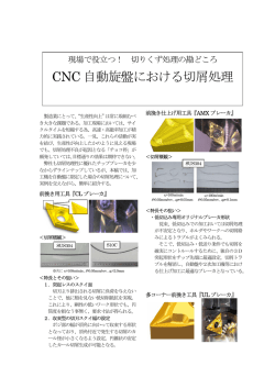 CNC 自動旋盤における切屑処理 - NTK Cutting Tools