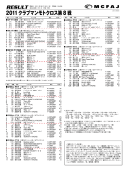 2011クラブマンモトクロス第 8 戦