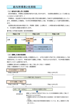 給与所得者と住民税