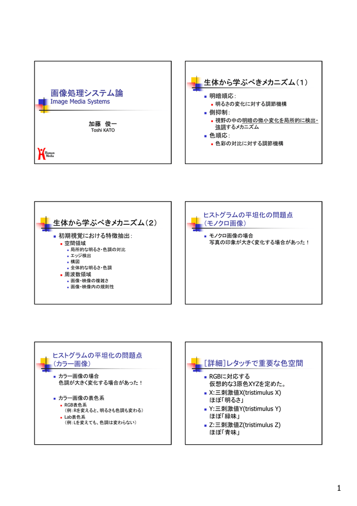 画像処理システム論