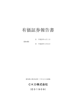 有価証券報告書