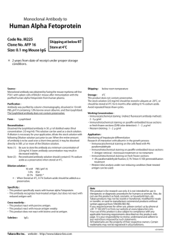 Human Alpha Fetoprotein
