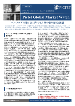 Pictet Global Market Watch