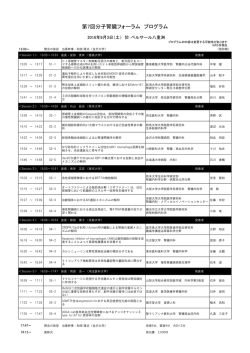 第7回分子腎臓フォーラム プログラム
