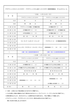アクアフィットネスインストラクター・アクアフィットネス上級インストラクター