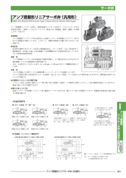 アンプ搭載形リニアサーボ弁（汎用形）