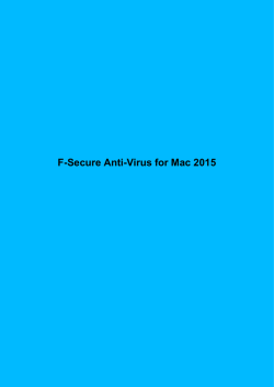 F-Secure Anti-Virus for Mac 2015
