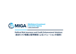 Political Risk Insurance and Credit Enhancement