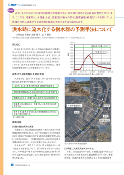 洪水時に流木化する樹木群の予測手法について