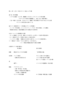 第11章 古代・中世のキリスト教とユダヤ教 三位一体の教義 ・ニケア公