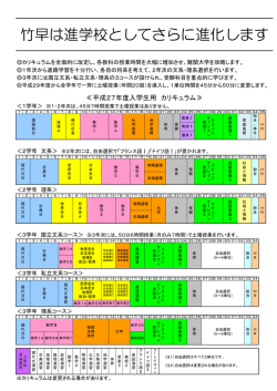 竹早は進学校としてさらに進化します