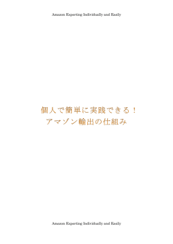 Amazon Exporting Individually and Easily Amazon Exporting