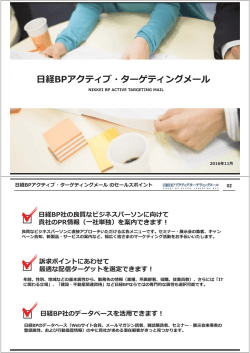ターゲティングメール - 日経BP AD WEB