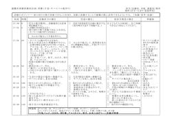 H26 避難所体験計画案（夕食作り）