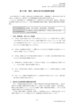 第28節 食料、飲料水及び生活物資の確保