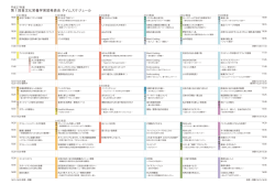 第 1 回食文化栄養学実習発表会 タイムスケジュール