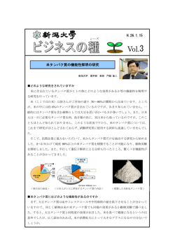 Vol.3「米タンパク質の機能性解明の研究」（2014年1月15日）