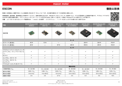 ESCON 機能比較表