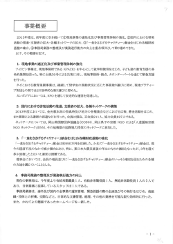 Page 1 事業概要 2013年度は、前年度に引き続いて  現地事業の適性化