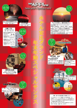 HAG年末年始チラシ 餅なし