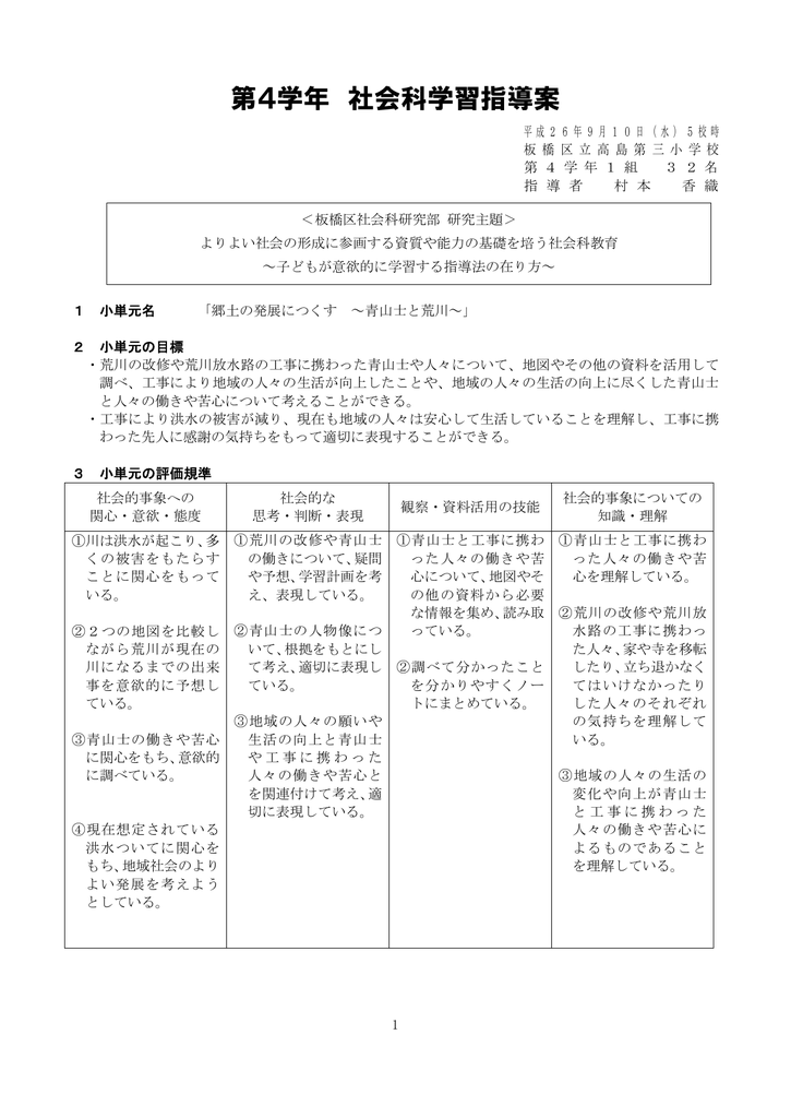 郷土の発展につくす 青山士と荒川