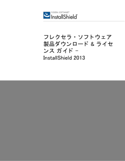 InstallShield 2013