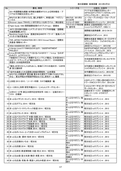 4月の新着図書・雑誌データのお知らせ